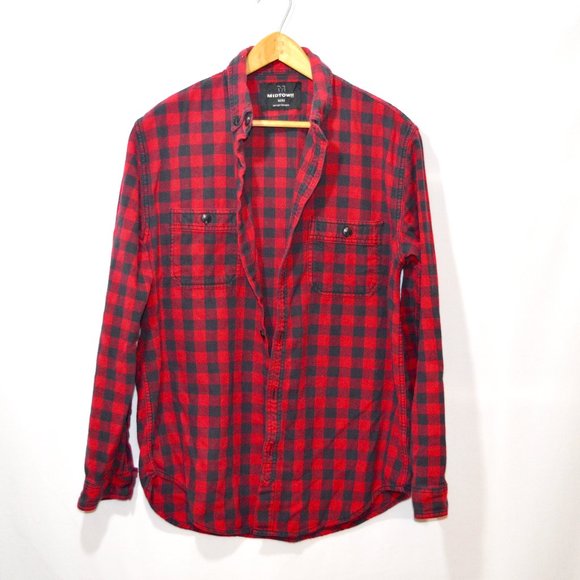 Women's loose fit Plaid Button up shirt - Picture 1 of 5